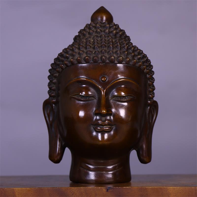Art Craft India - 7.3인치 순동 불상 티베트 공예품 앤티크