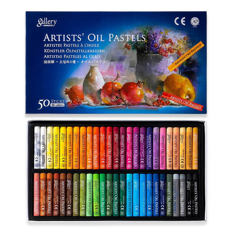 Chalk Pastel Set - 12-50 색상 오일 파스텔 소프트 스틱