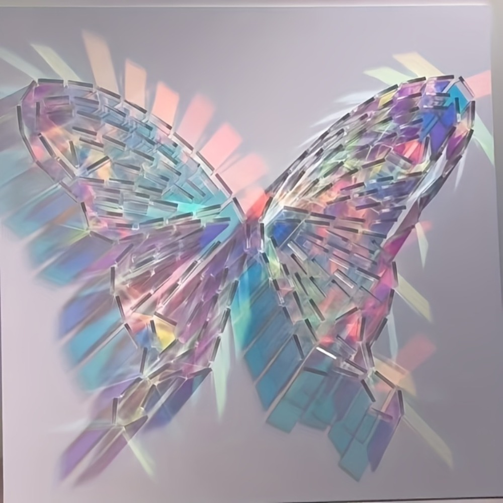 Art Crafting - 무지개 빛깔 아크릴 거울 타일 30x30mm