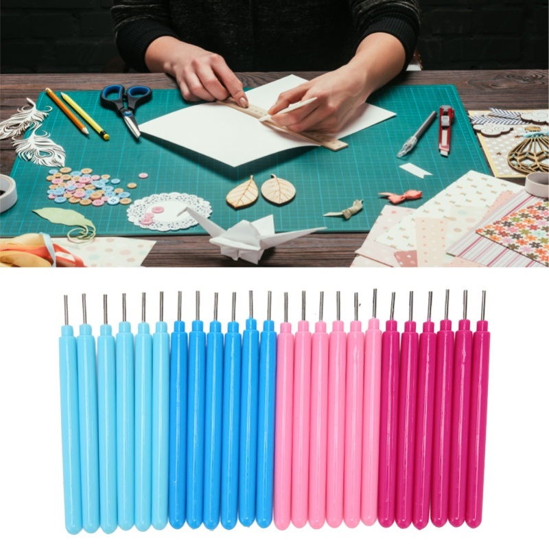 24pcs 종이 퀼링 도구 4 색 편안한 그립 DIY  - Art Craft Tools 리뷰 및 가격