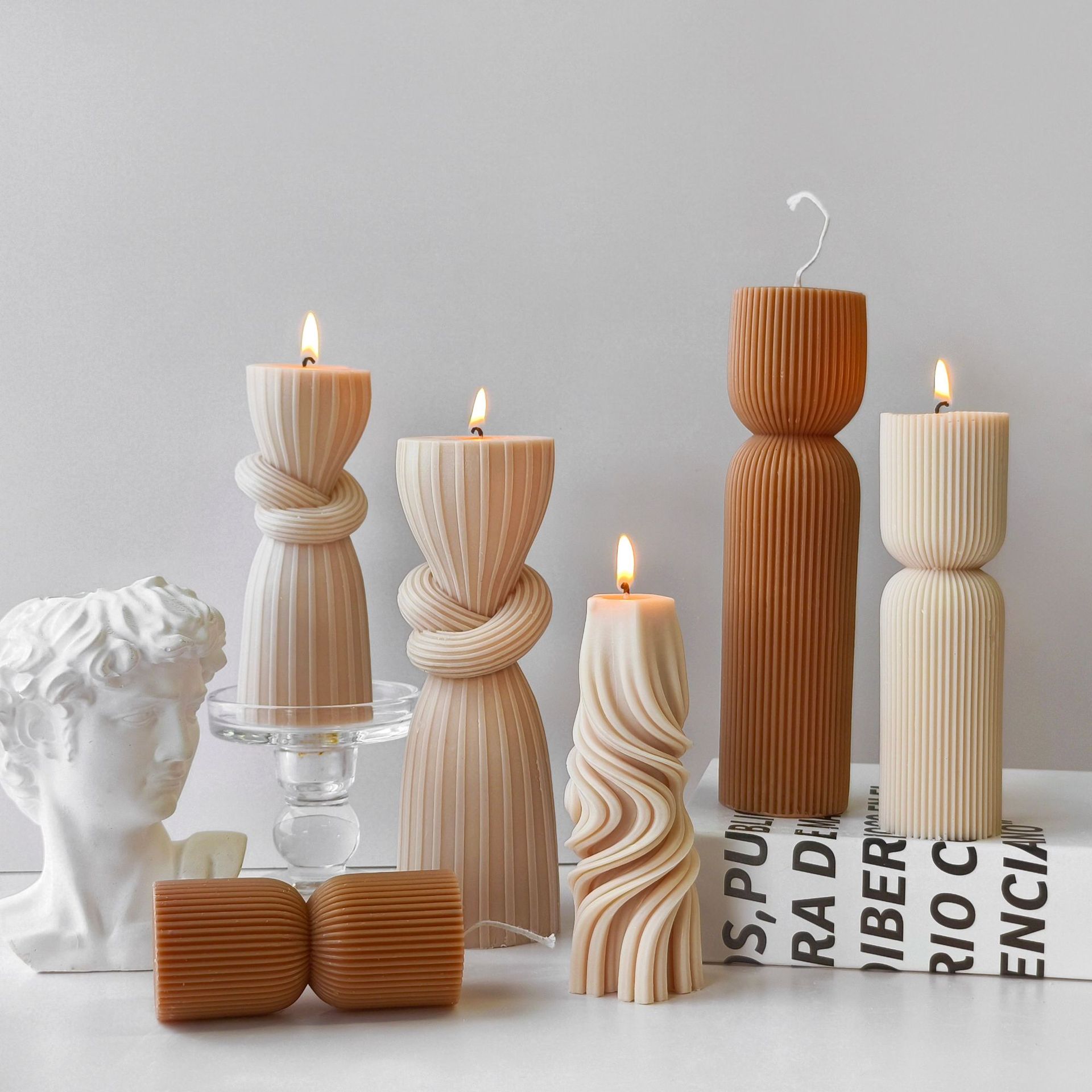 줄무늬 실린더 아로마 캔들 실리콘 몰드 DIY 기둥 석 - Soy Candle Fragrance Oil 리뷰 및 가격
