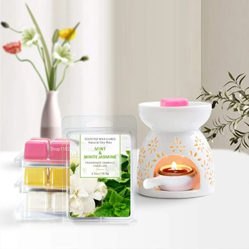 간장 향기로운 왁스 블록 다채로운 식물 에센셜 오일 아 - Soy Candle Fragrance Oil 리뷰 및 가격