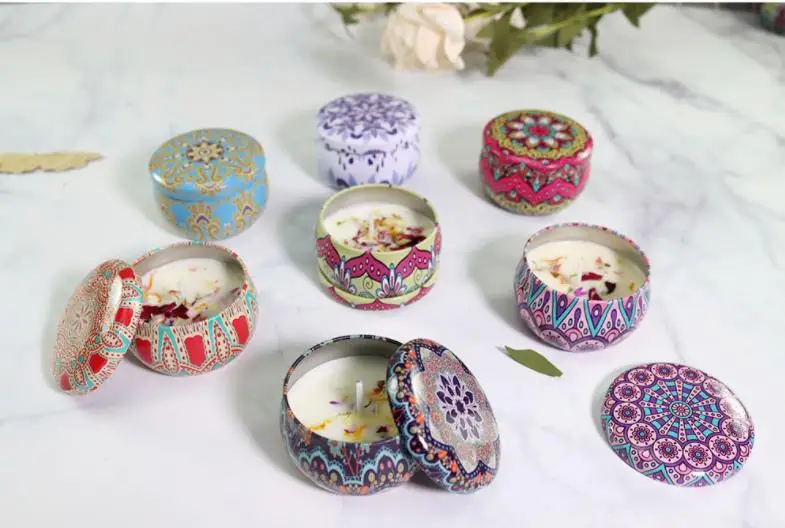 휴대용 여행 소이 왁스 식물 에센셜 오일 캔들 선물 상 - Soy Candle Fragrance Oil 리뷰 및 가격