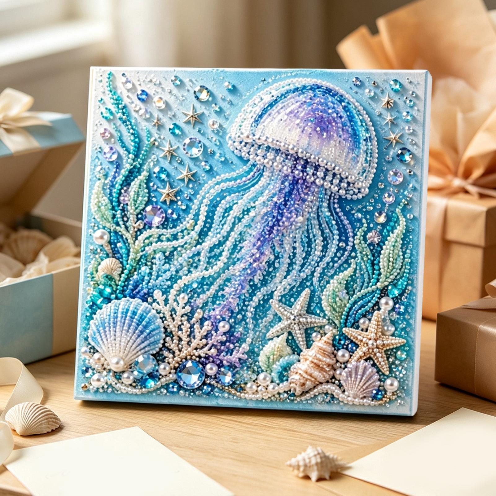 바다 테마 진주 공예 DIY 키트 문어 거북이 해파리  - Art Craft Jellyfish 리뷰 및 가격