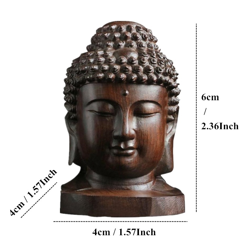 1/2pcs 나무 석가모니 동상 6cm 크리 에이 티브 - Art Craft India 리뷰 및 가격