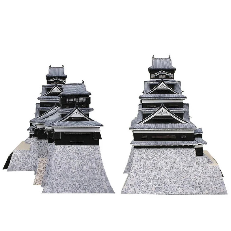 일본 구마모토 성 미니 3D 종이 모델 하우스 페이퍼  - Art Craft Building 리뷰 및 가격