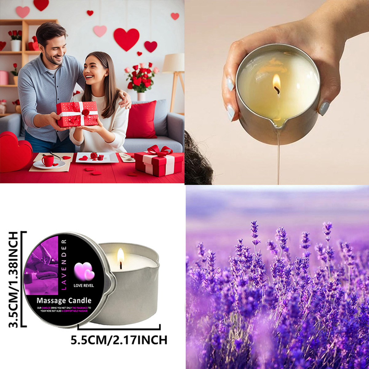 마사지 오일 캔들 라벤더 2온스 아로마테라피 캔들 소이 - Soy Candle Fragrance Oil 리뷰 및 가격