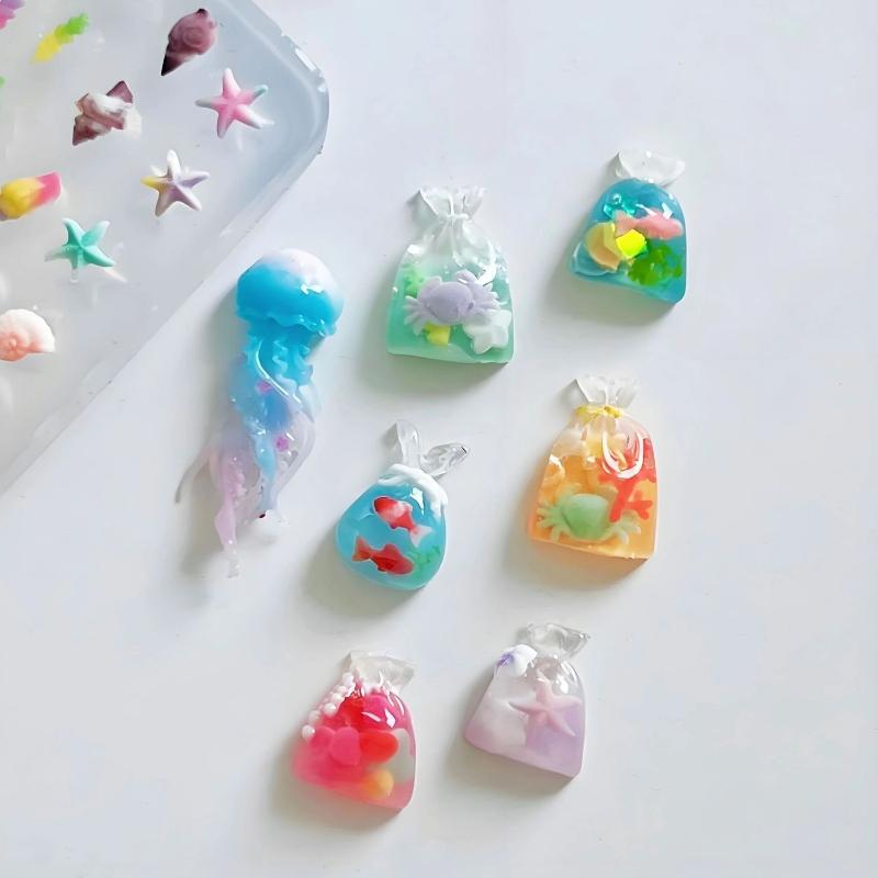 네일 공예용 매니큐어 몰드; 3D 오션 시리즈 실리콘  - Art Craft Jellyfish 리뷰 및 가격