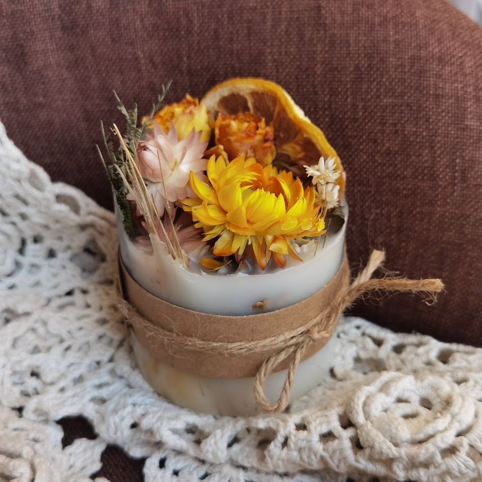 예술적 말린 꽃 아로마 테라피 촛불, 영원한 장미 아로 - Soy Candle Fragrance Oil 리뷰 및 가격