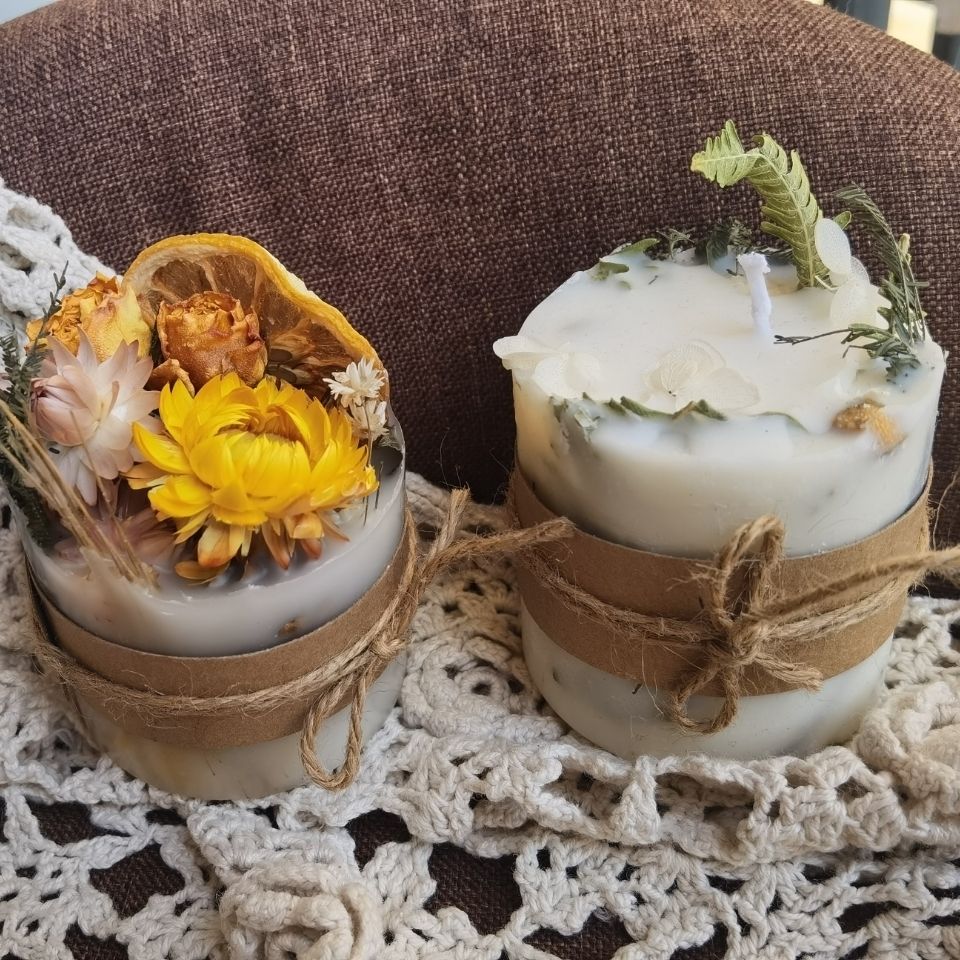 예술적 말린 꽃 아로마 테라피 촛불, 영원한 장미 아로 - Soy Candle Fragrance Oil 리뷰 및 가격