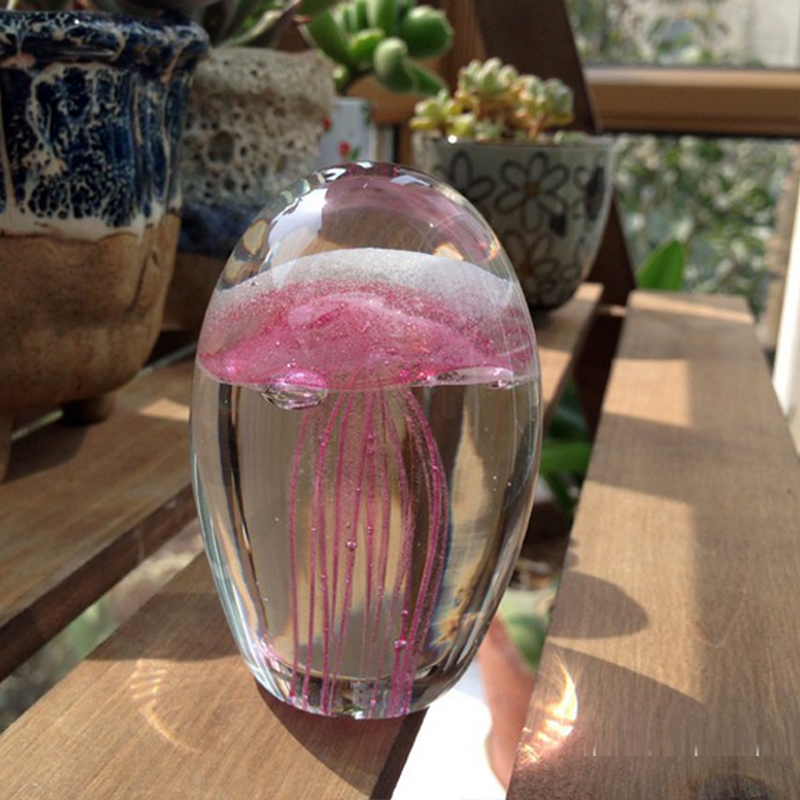 미니어처 3D 해파리 크리스탈 장식품 모델 유리 페이퍼 - Art Craft Jellyfish 리뷰 및 가격