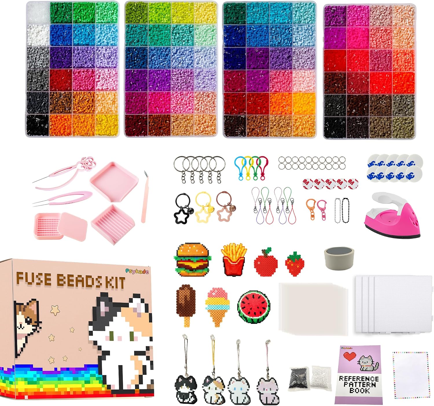 퓨즈 비즈 키트-쉬운 DIY-96색 53000 2.6m - Art Crafting 리뷰 및 가격